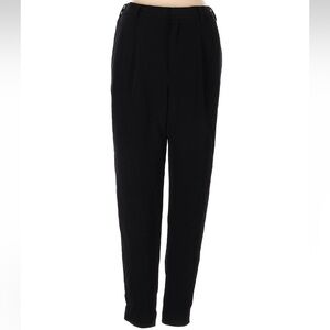 Uniqlo Women’s Comfort Casual Black Pleated High-Rise Tapered Ankle Pants, XS